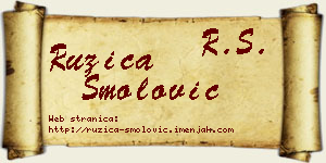 Ružica Smolović vizit kartica